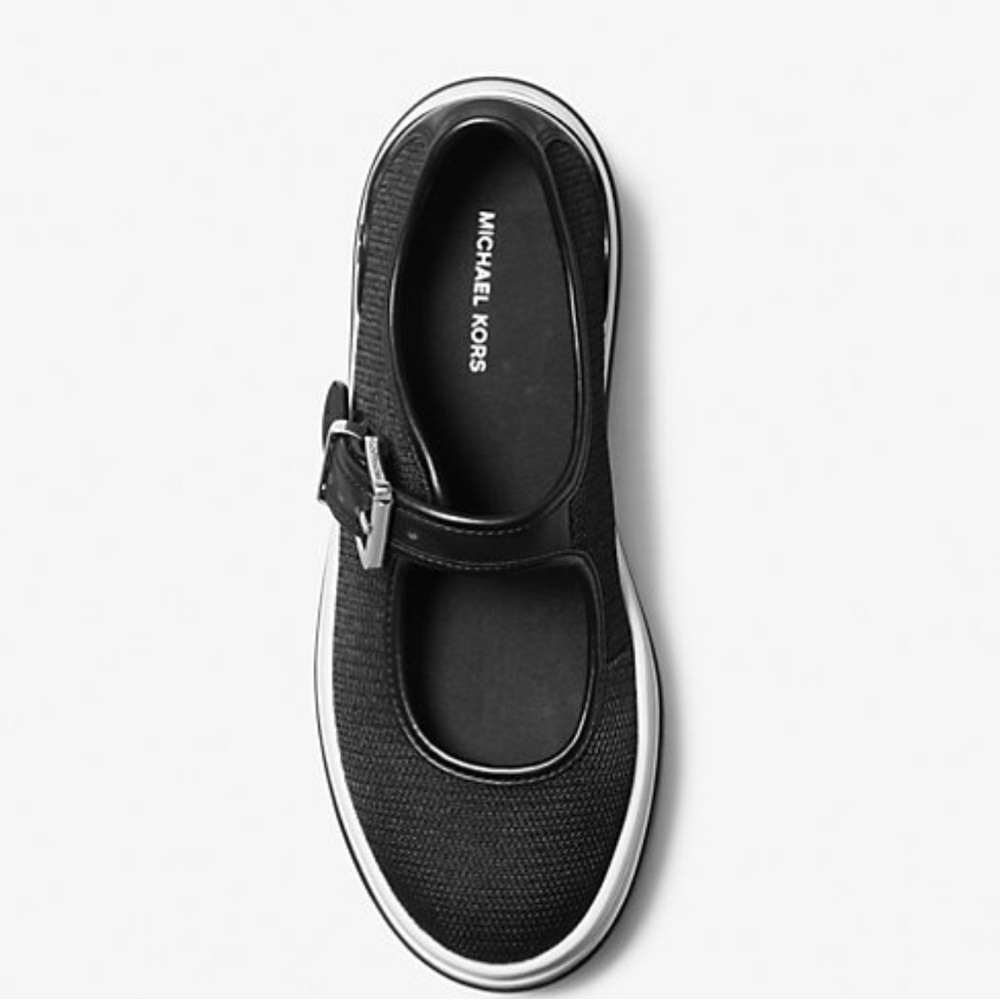 New Michael Kors Hayes Mesh Mary Jane Sneakers - Picture 2 of 5